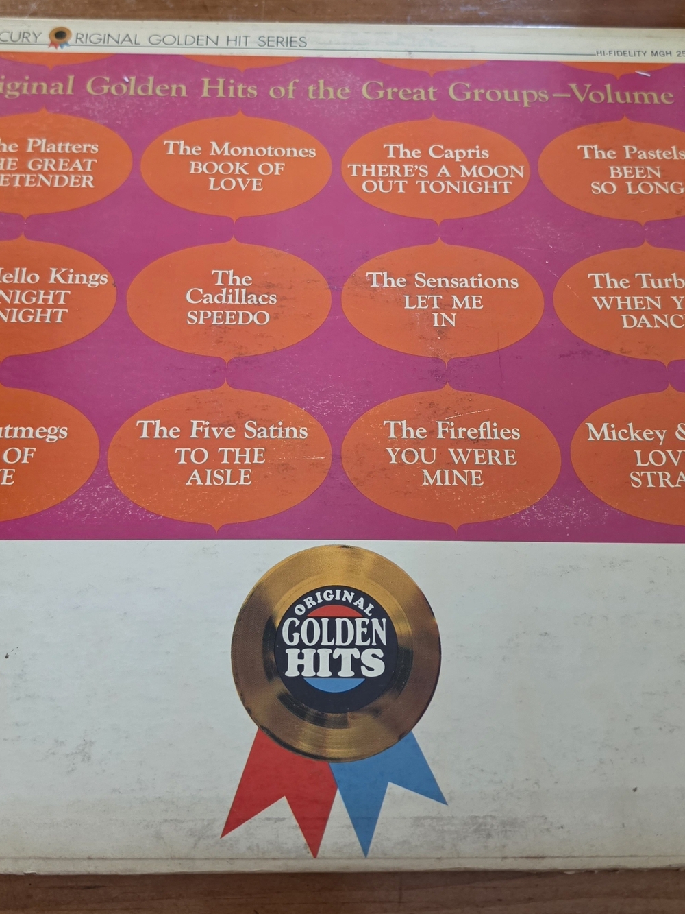 Original Golden Hits Vintage Vinyl Record,instrumental